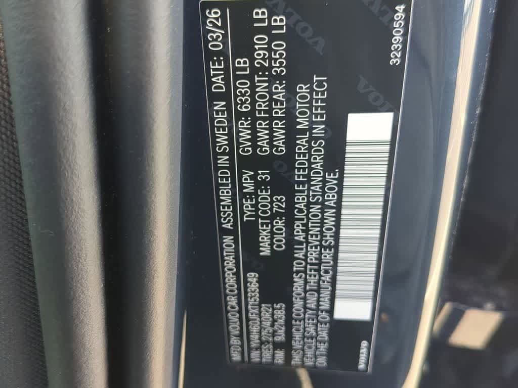 New 2026 Volvo XC90 T8 Ultra w/ Protection Package Premier AWD/4WD image 33
