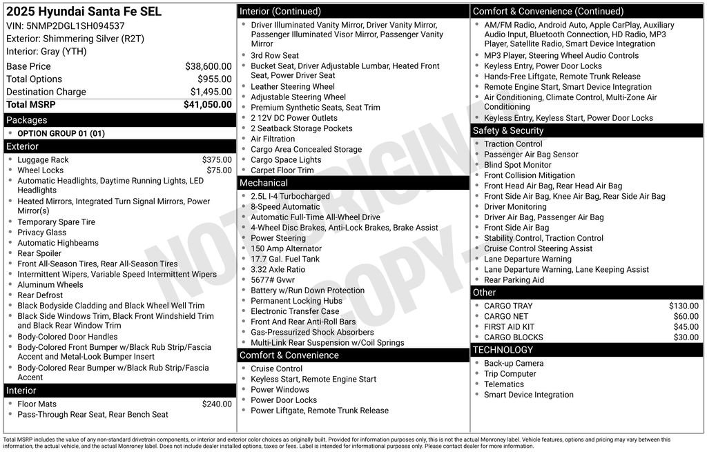 Certified 2025 Hyundai Santa Fe SEL image 6