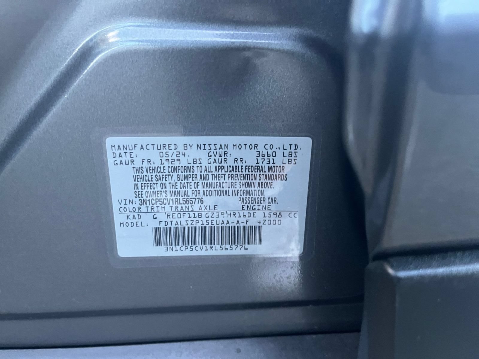 Used 2024 Nissan Kicks SV FWD image 24