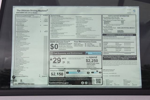 New 2026 BMW 330i xDrive 330i xDrive w/ M Sport Package image 2