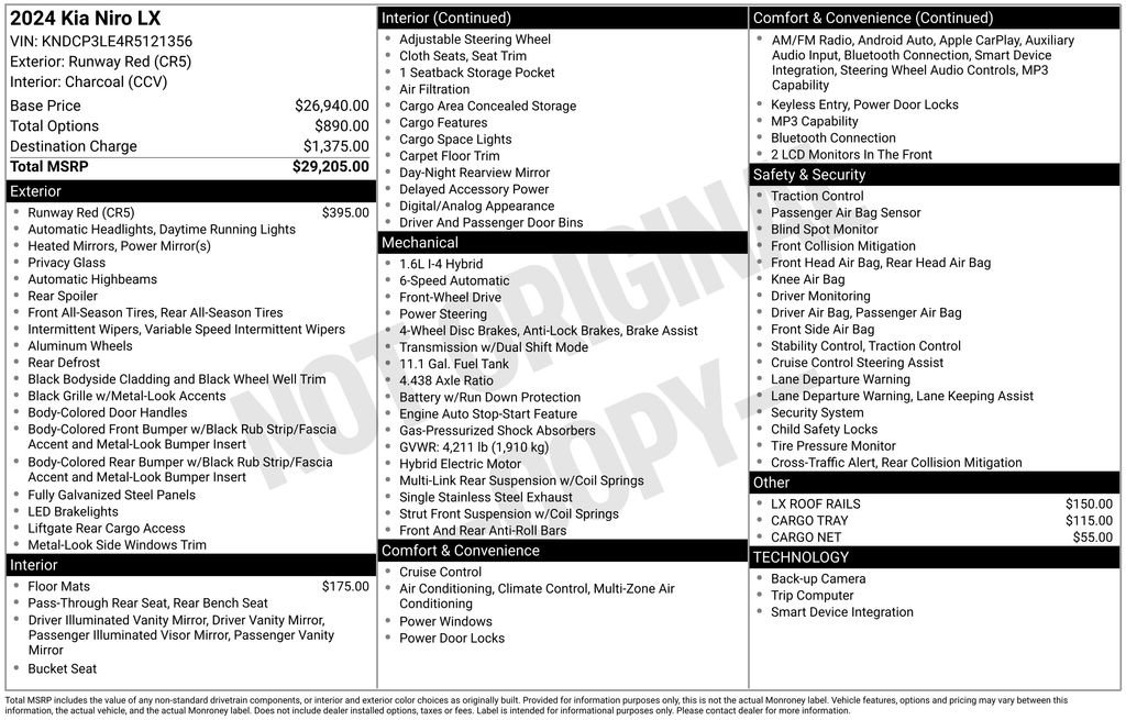 Used 2024 Kia Niro LX image 10
