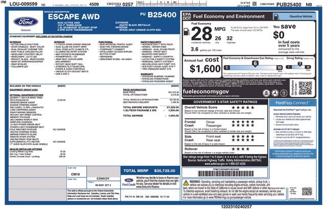 Used 2023 Ford Escape Active w/ Tech Pack #2 AWD/4WD image 25