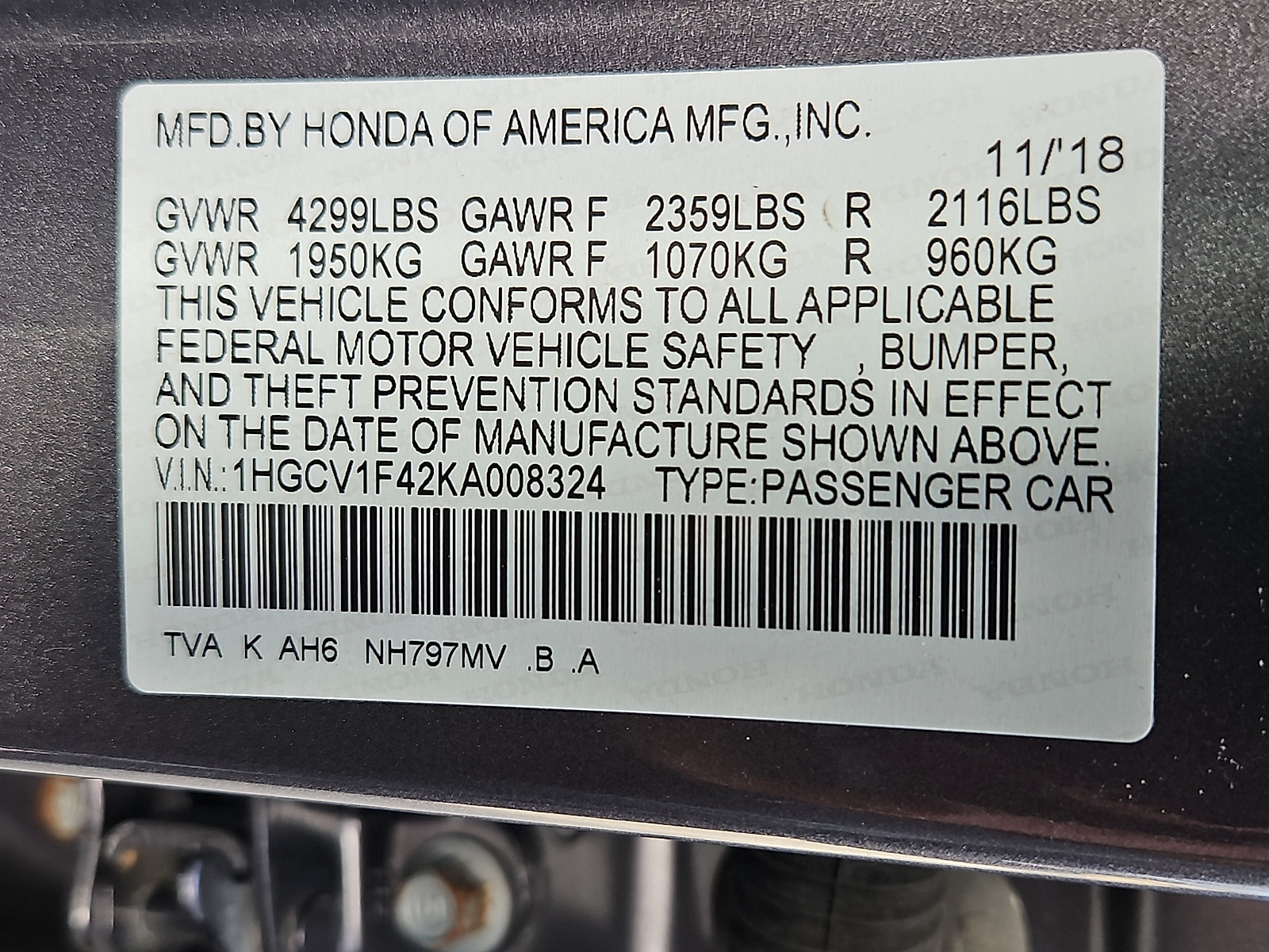Used 2019 Honda Accord EX image 28