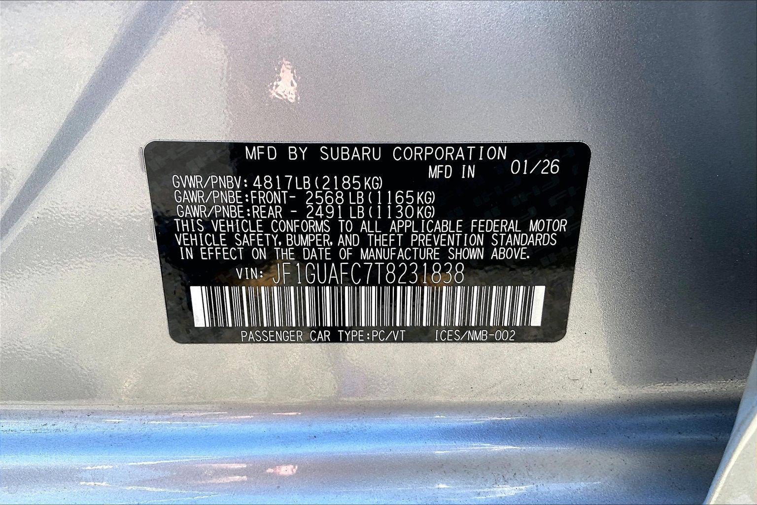 Certified 2026 Subaru Impreza 2.0i Sport AWD/4WD image 33