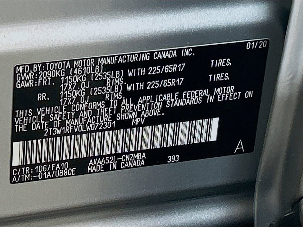 Used 2020 Toyota RAV4 XLE w/ Convenience Package FWD image 29