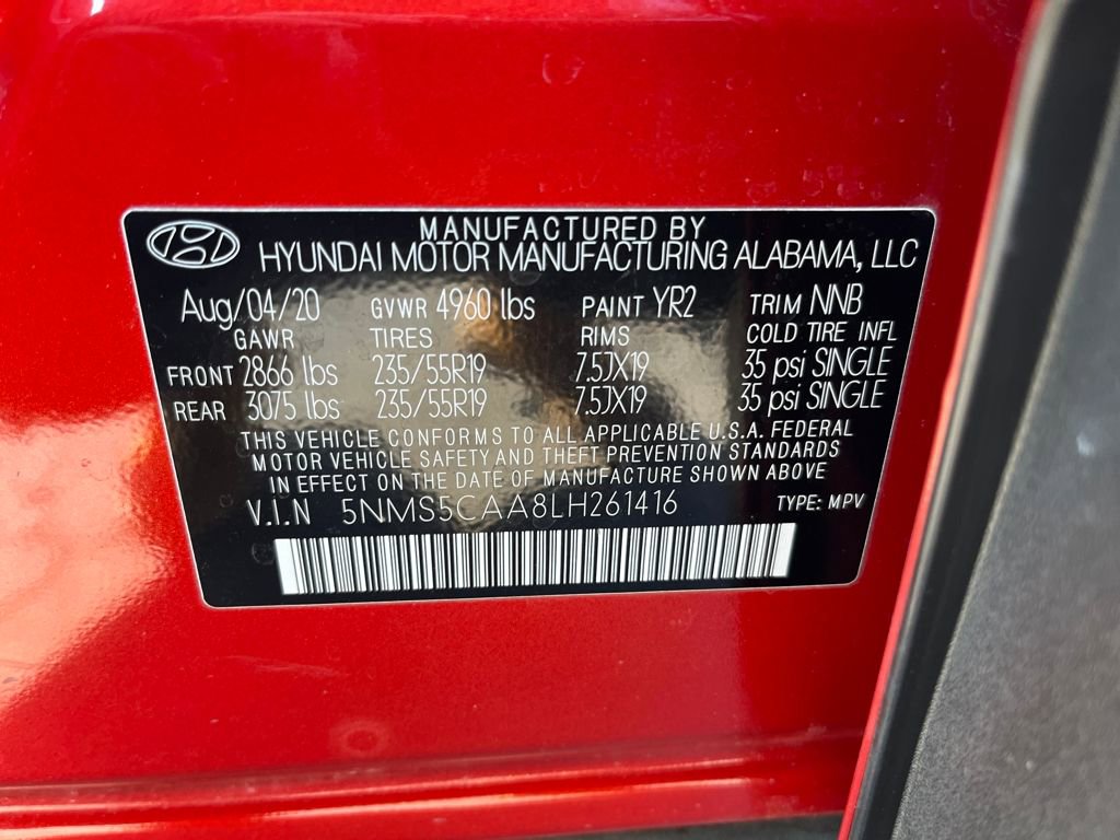 Used 2020 Hyundai Santa Fe Limited image 30