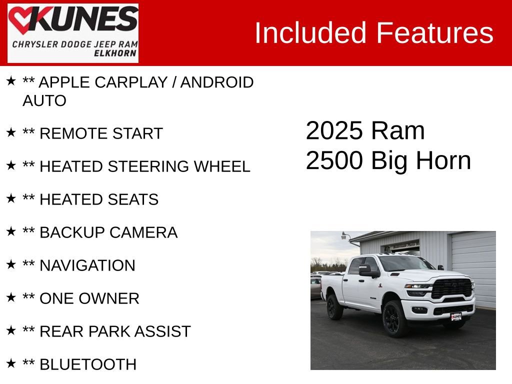 Used 2025 RAM 2500 Big Horn image 3
