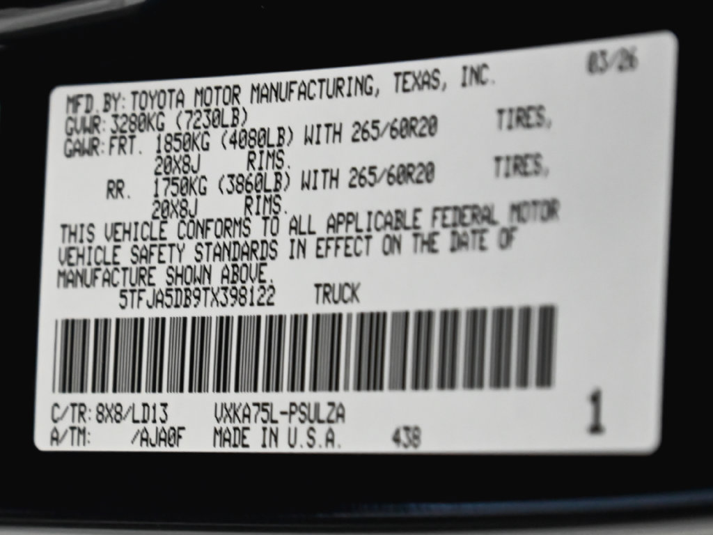 Used 2026 Toyota Tundra Limited w/ Power Package AWD/4WD image 16