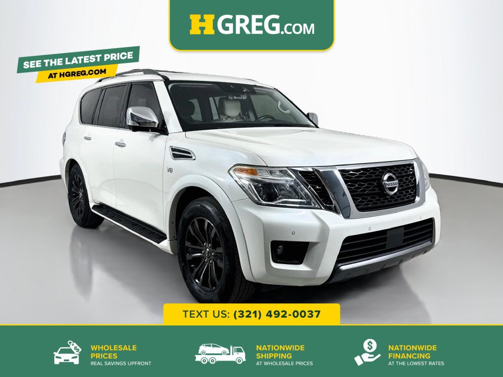 Used 2020 Nissan Armada Platinum w/ Captain's Chairs Package RWD image 1