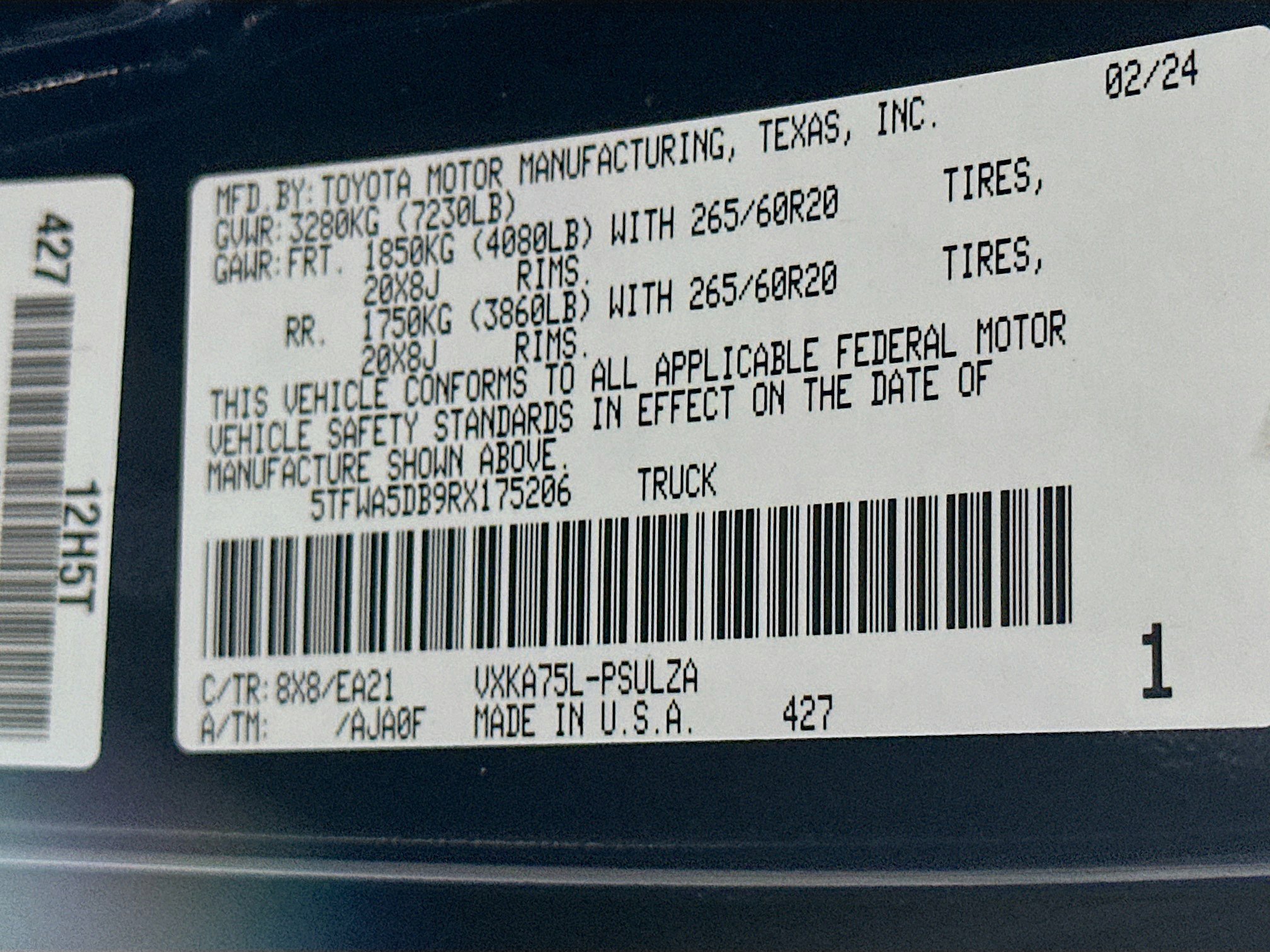 Used 2024 Toyota Tundra Limited w/ Nightshade Package AWD/4WD image 12