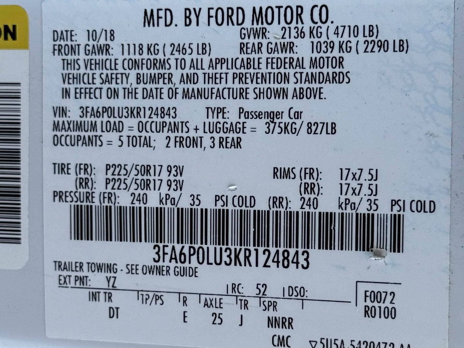Used 2019 Ford Fusion SE FWD image 45