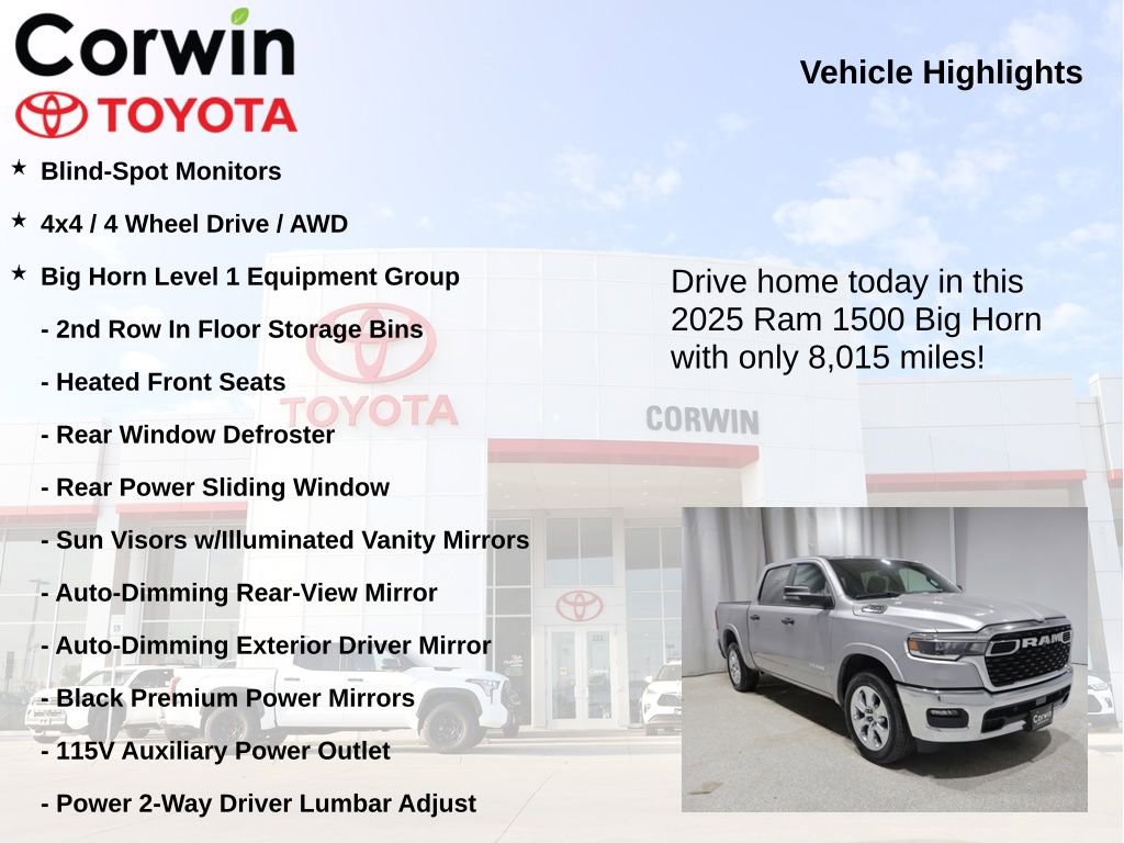 Used 2025 RAM 1500 Big Horn AWD/4WD image 7