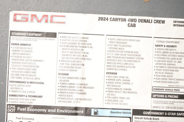 Used 2024 GMC Canyon Denali AWD/4WD image 65