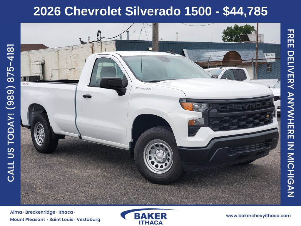 New 2026 Chevrolet Silverado 1500 W/T w/ Trailering Package