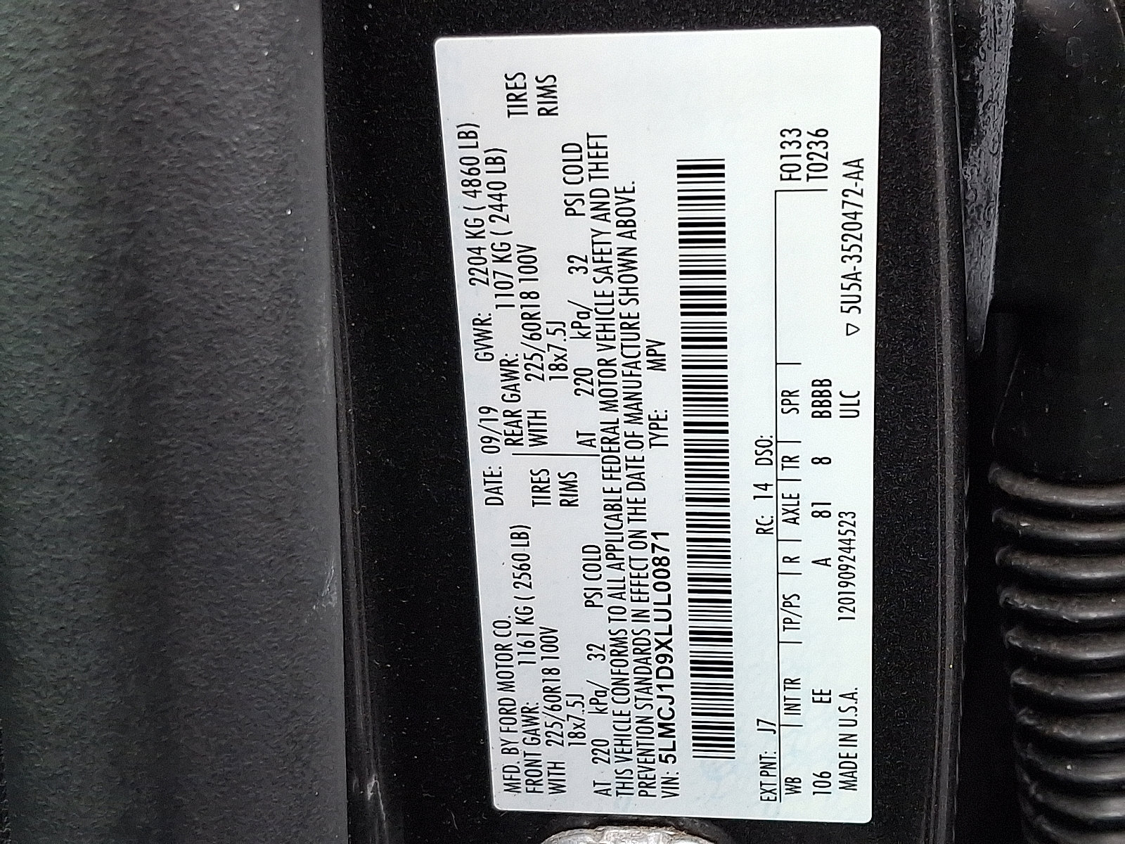 Used 2020 Lincoln Corsair AWD w/ Equipment Group 101A image 29