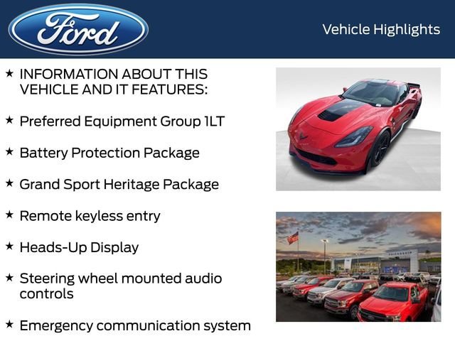 Used 2017 Chevrolet Corvette Grand Sport w/ Grand Sport Heritage Package RWD image 5