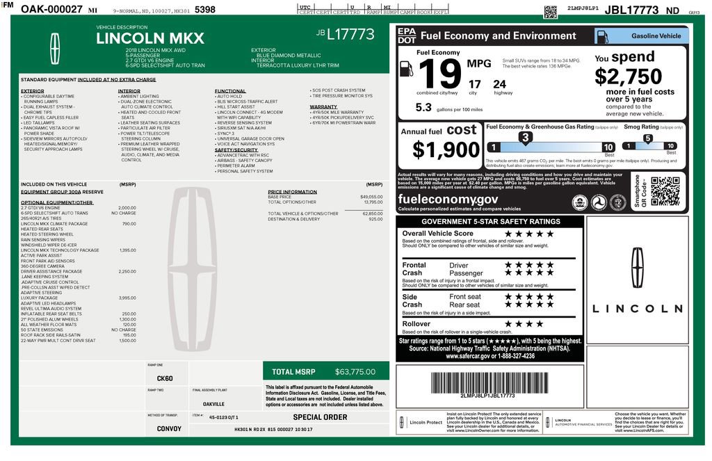 Used 2018 Lincoln MKX Reserve w/ Luxury Package image 27