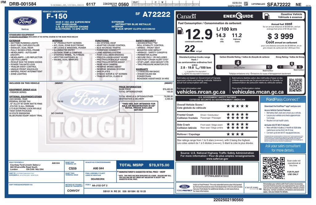 Used 2025 Ford F150 Tremor AWD/4WD image 29