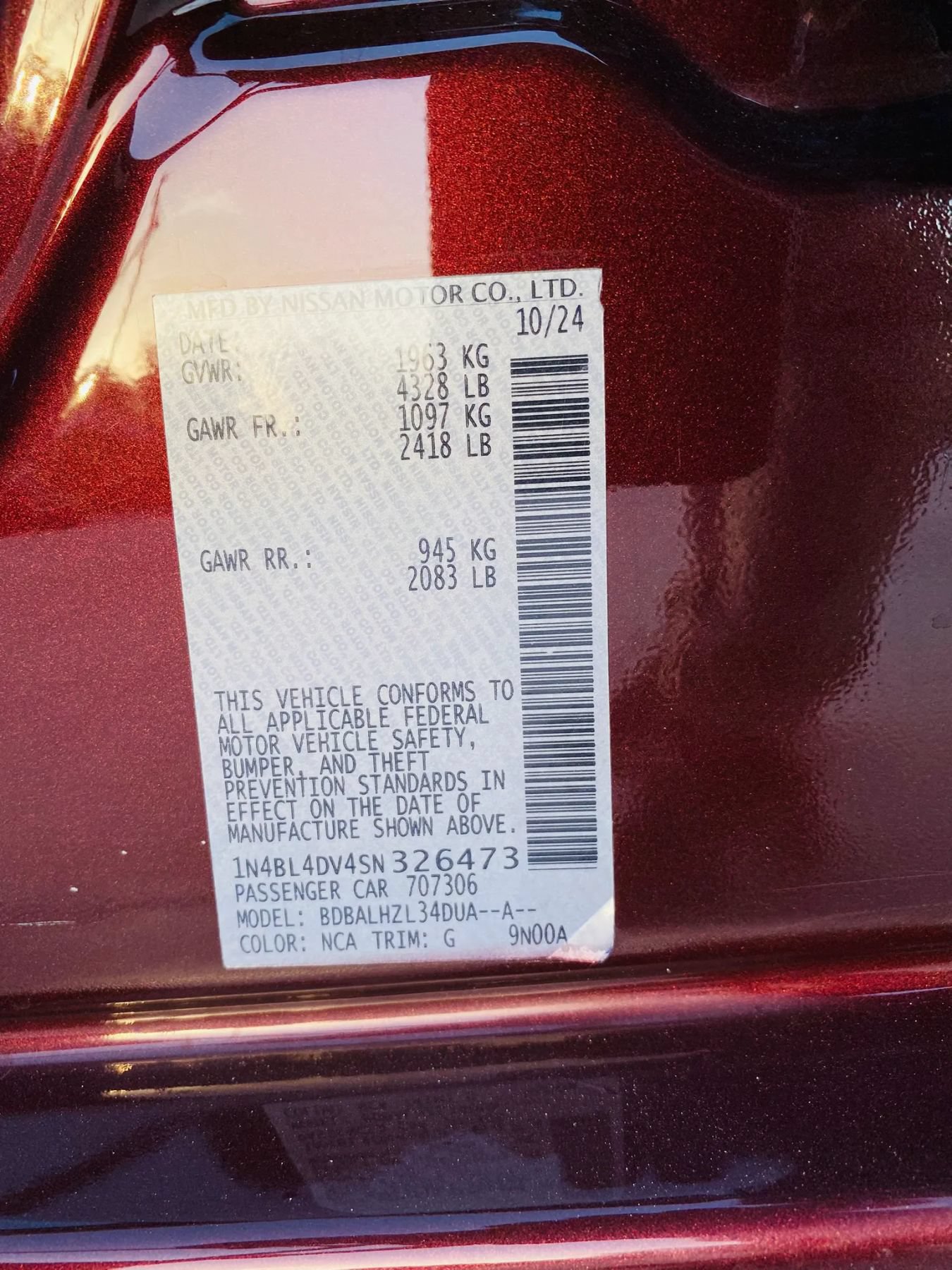 Used 2025 Nissan Altima 2.5 SV FWD image 34