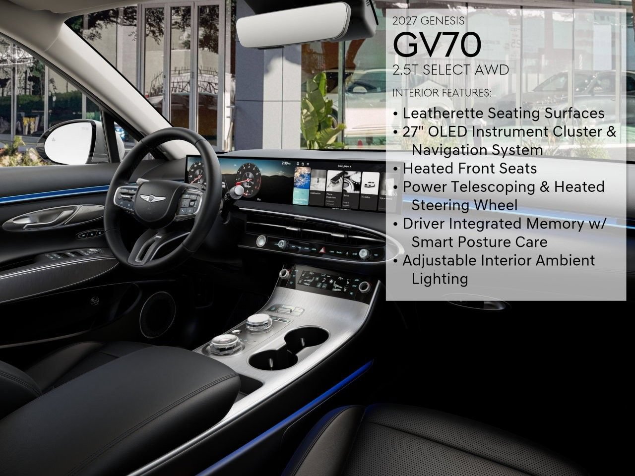 New 2027 Genesis GV70 2.5T Select AWD/4WD image 21