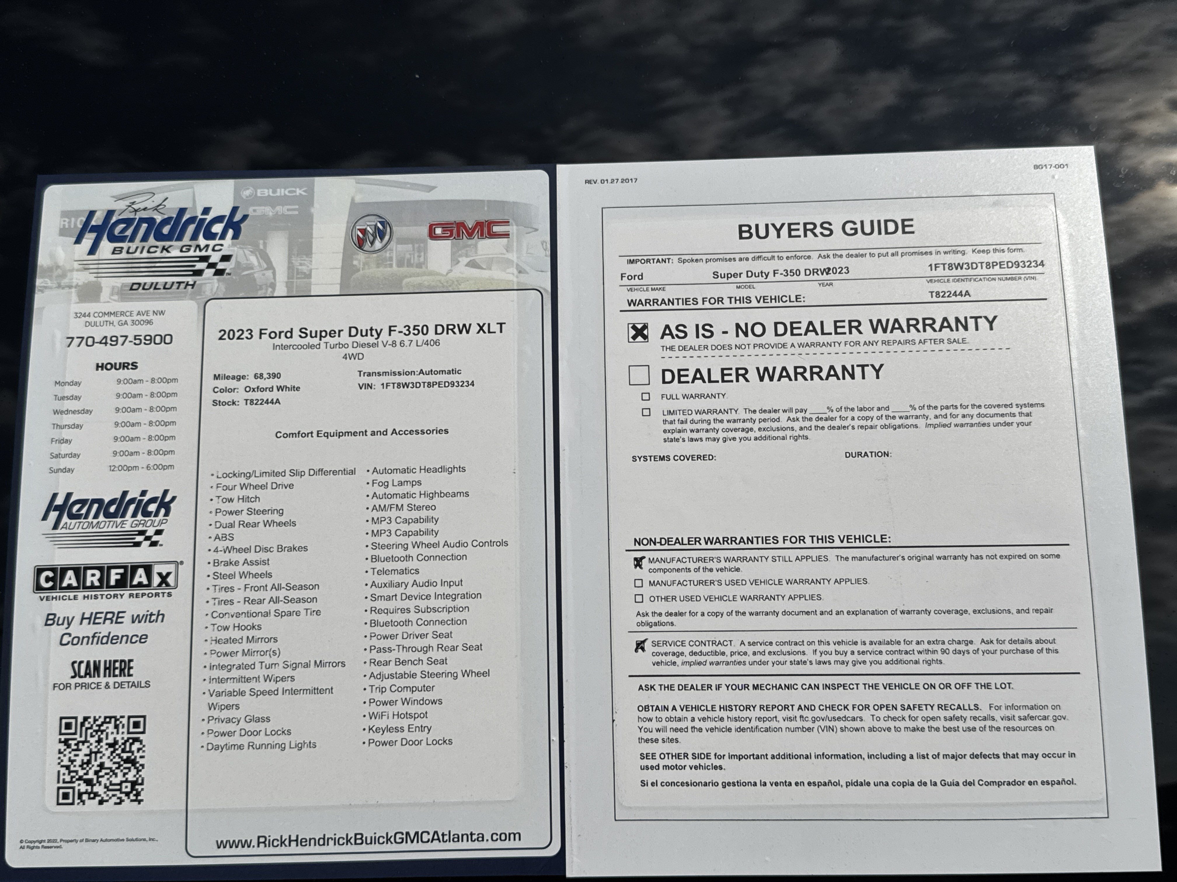 Used 2023 Ford F350 XLT w/ 360-Degree Camera Package AWD/4WD image 32