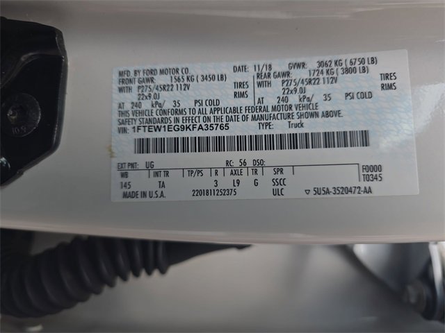 Used 2019 Ford F150 Limited w/ Trailer Tow Package image 37