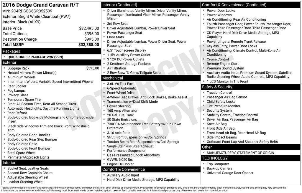 Used 2016 Dodge Grand Caravan R/T FWD image 10