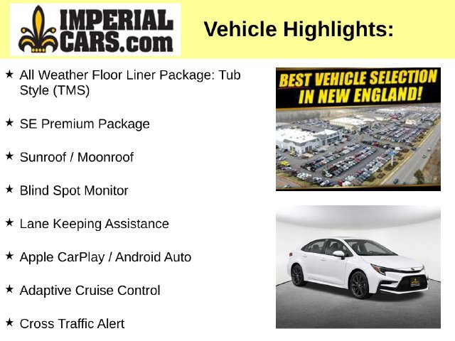 Used 2024 Toyota Corolla SE w/ SE Premium Package FWD image 8
