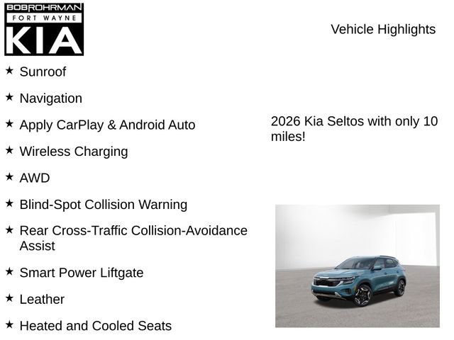 New 2026 Kia Seltos SX w/ SX Sunroof Package image 7
