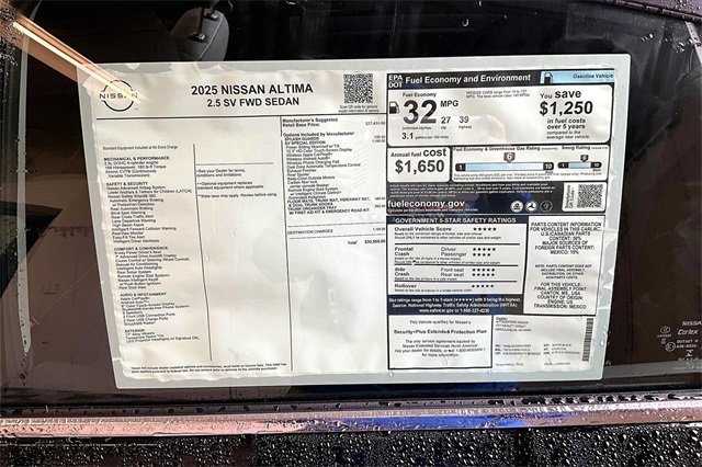 New 2025 Nissan Altima 2.5 SV image 37
