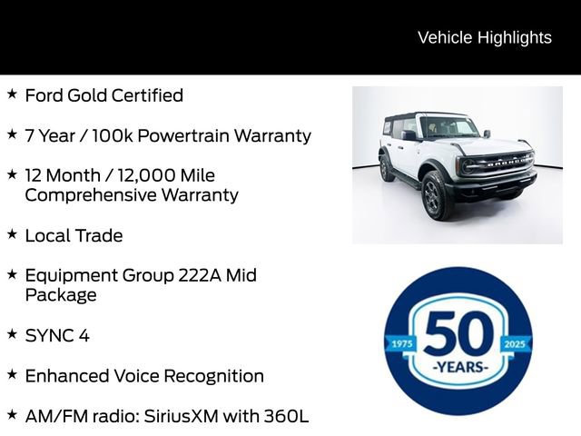 Certified 2021 Ford Bronco Big Bend image 6