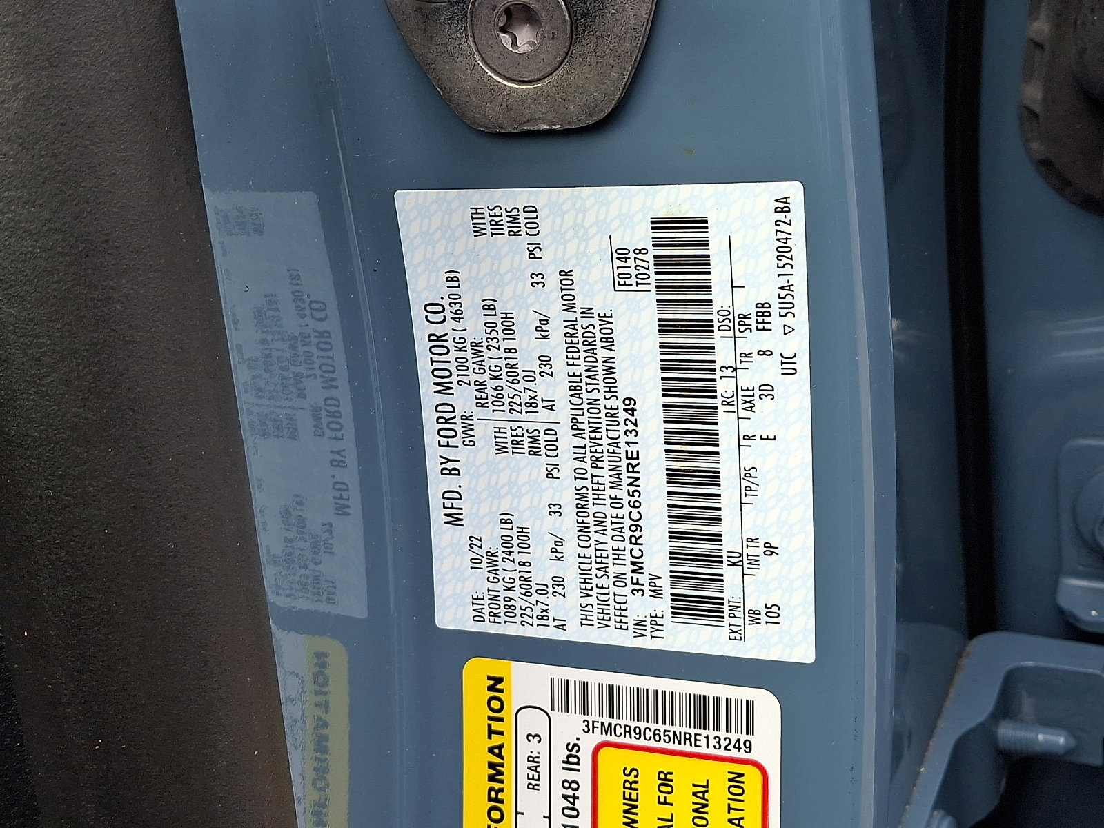 Certified 2022 Ford Bronco Sport Outer Banks image 27