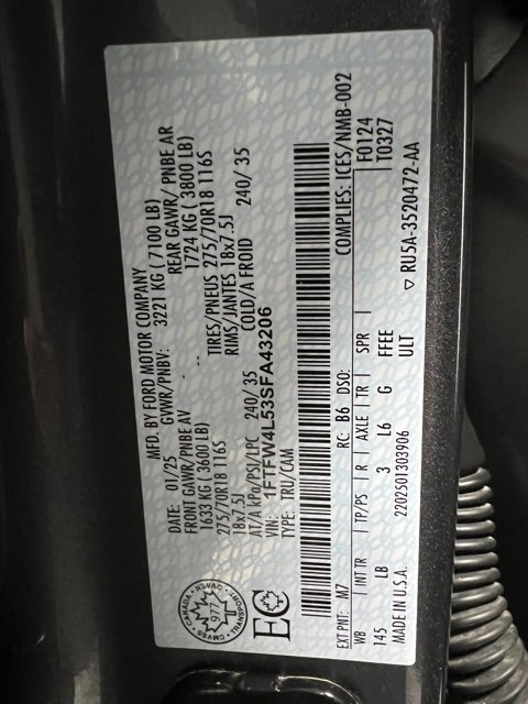 Used 2025 Ford F150 Tremor w/ Bed Utility Package image 61