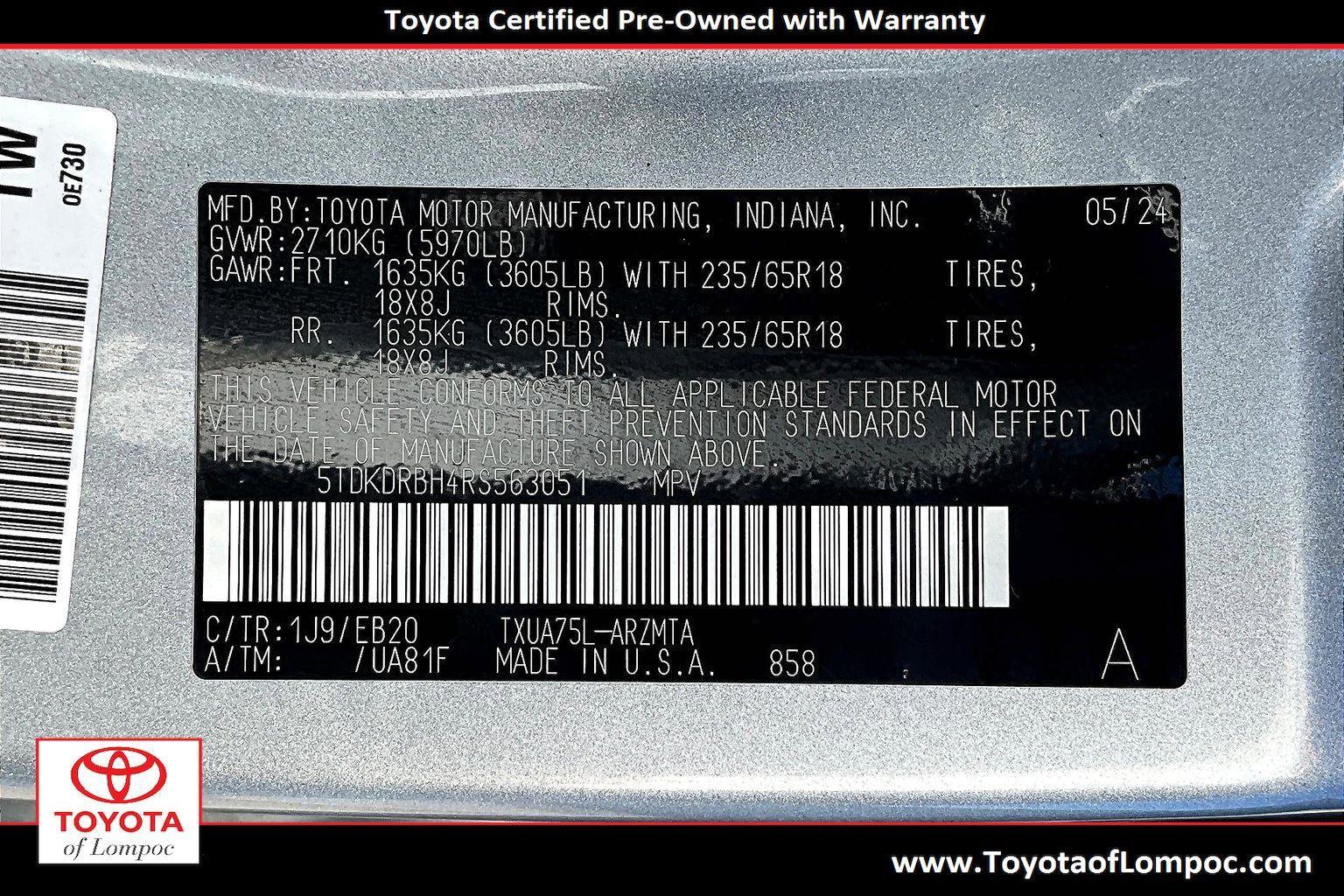 Used 2024 Toyota Highlander XLE image 36