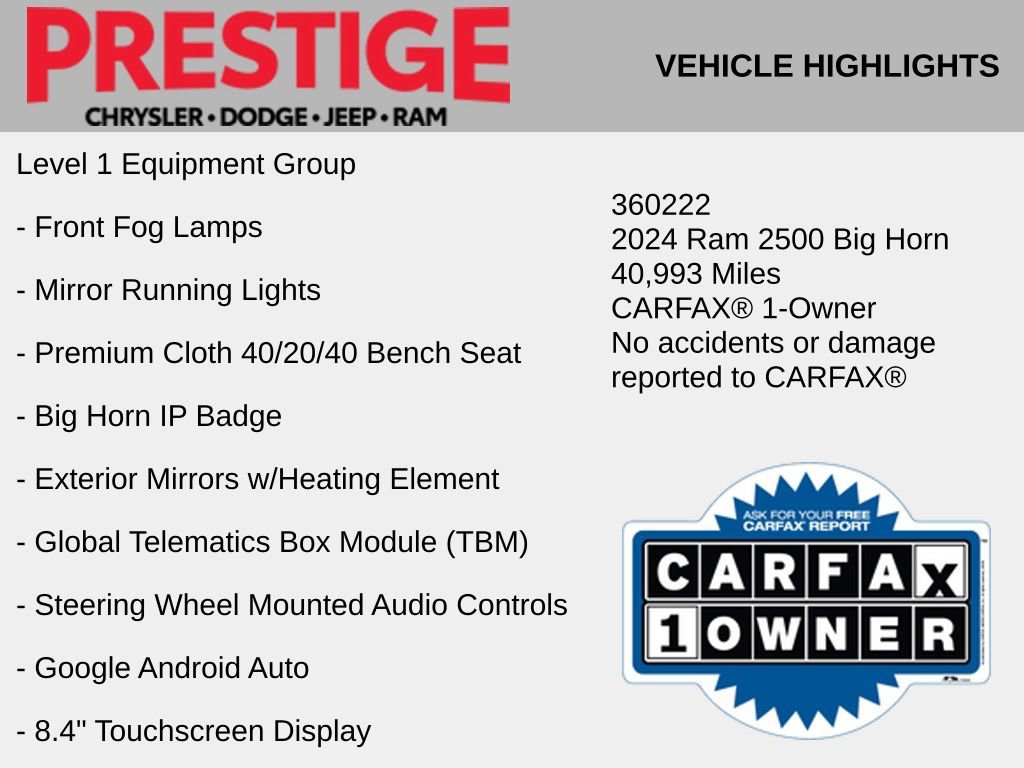 Used 2024 RAM 2500 Big Horn AWD/4WD image 6
