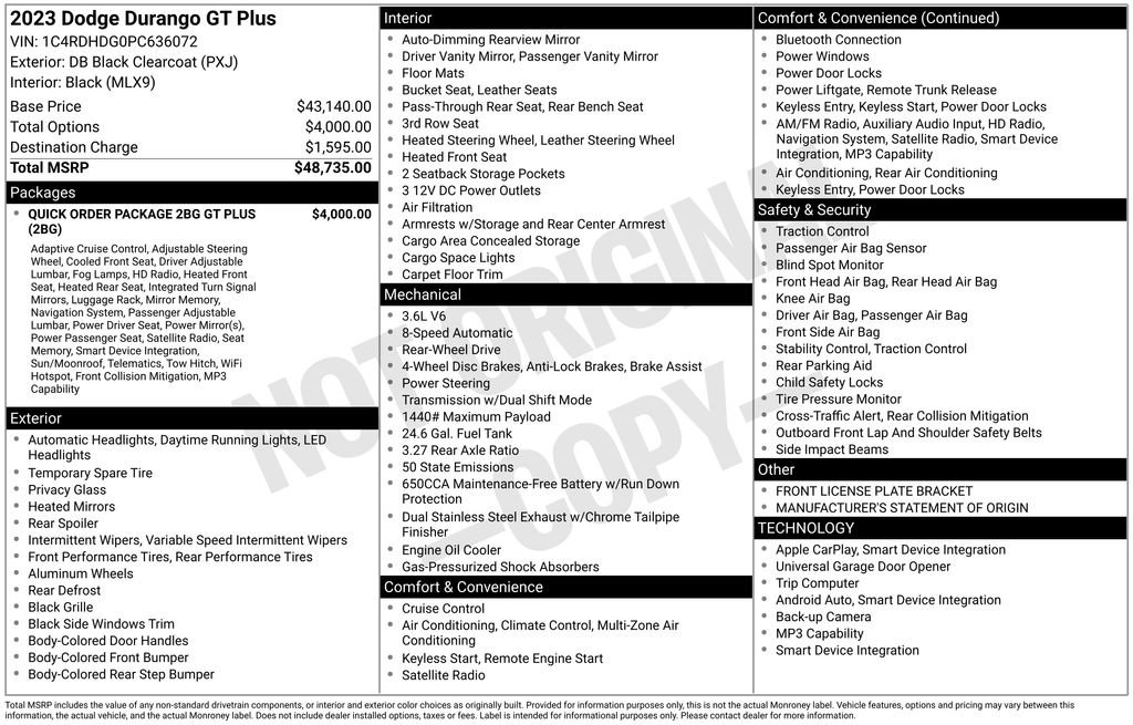 Used 2023 Dodge Durango GT RWD image 31