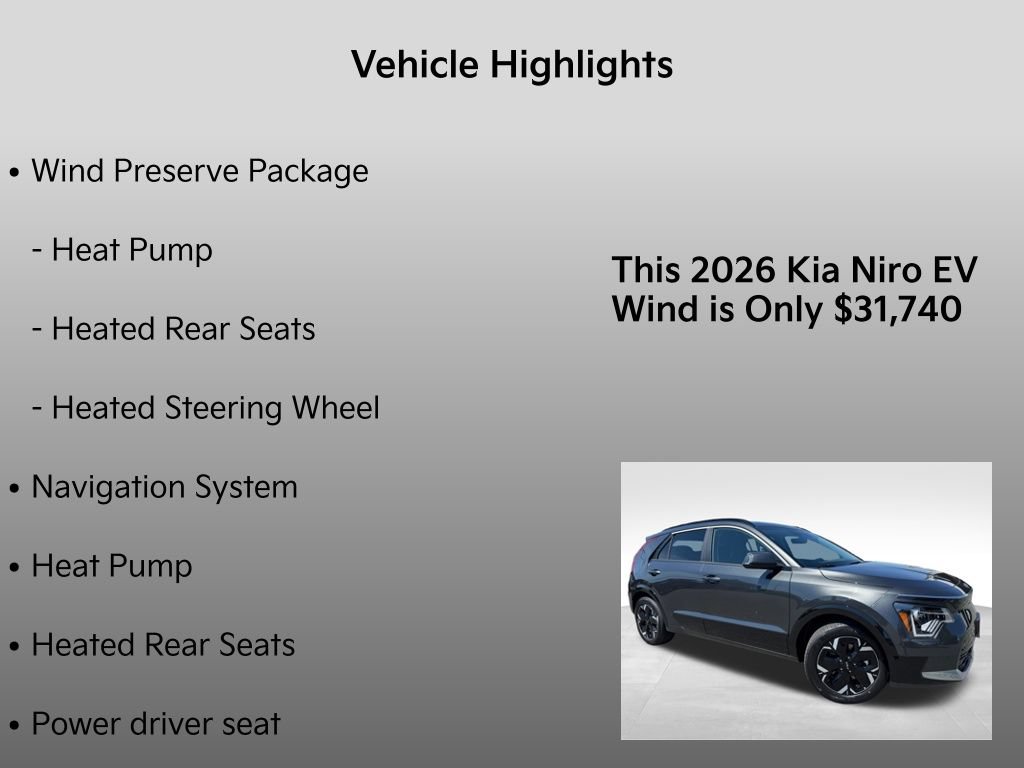 New 2026 Kia Niro Wind w/ Wind Preserve Package FWD image 32