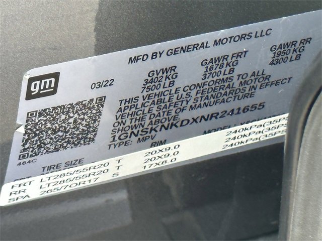 Used 2022 Chevrolet Tahoe LT w/ Luxury Package image 31