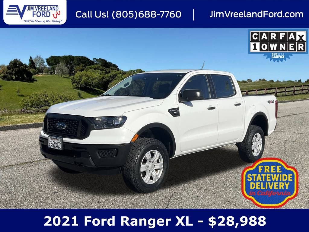 Certified 2021 Ford Ranger XL w/ Equipment Group 101A High