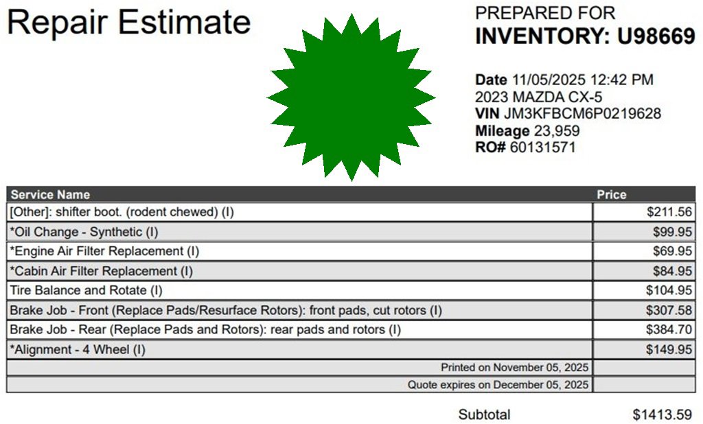Used 2023 MAZDA CX-5 Carbon Edition image 3
