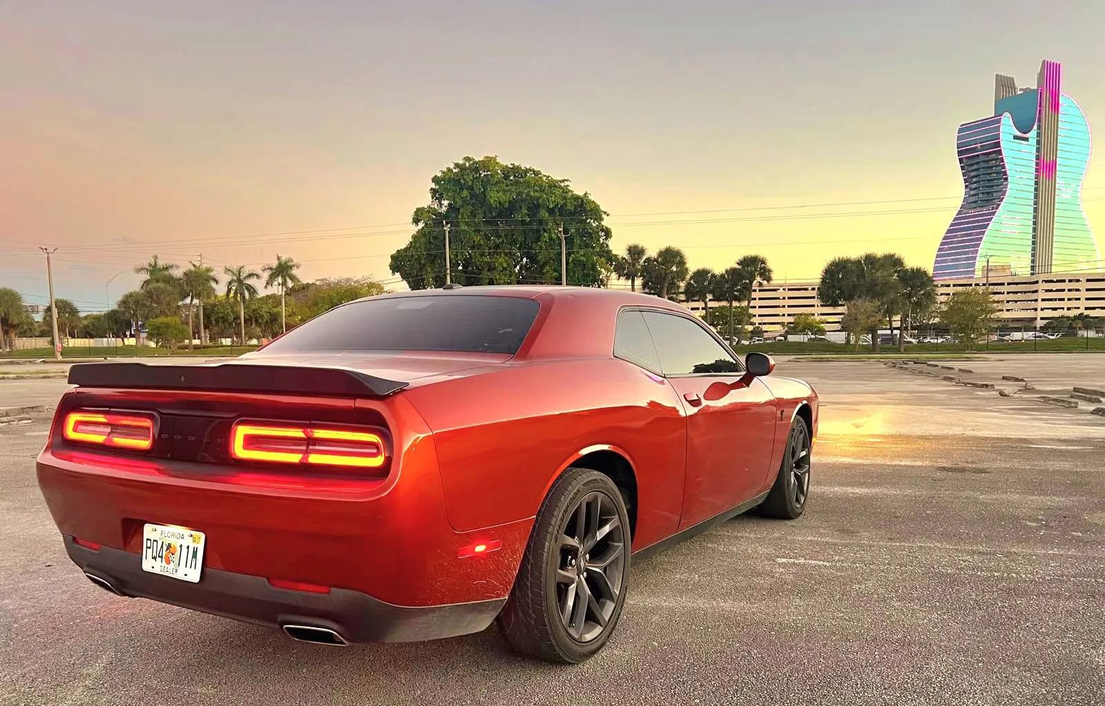 Used 2021 Dodge Challenger SXT w/ Blacktop Package RWD image 3