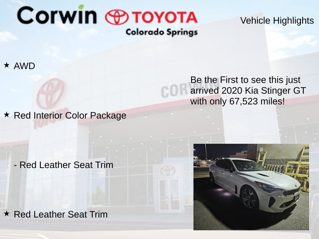 Used 2020 Kia Stinger GT AWD/4WD image 4