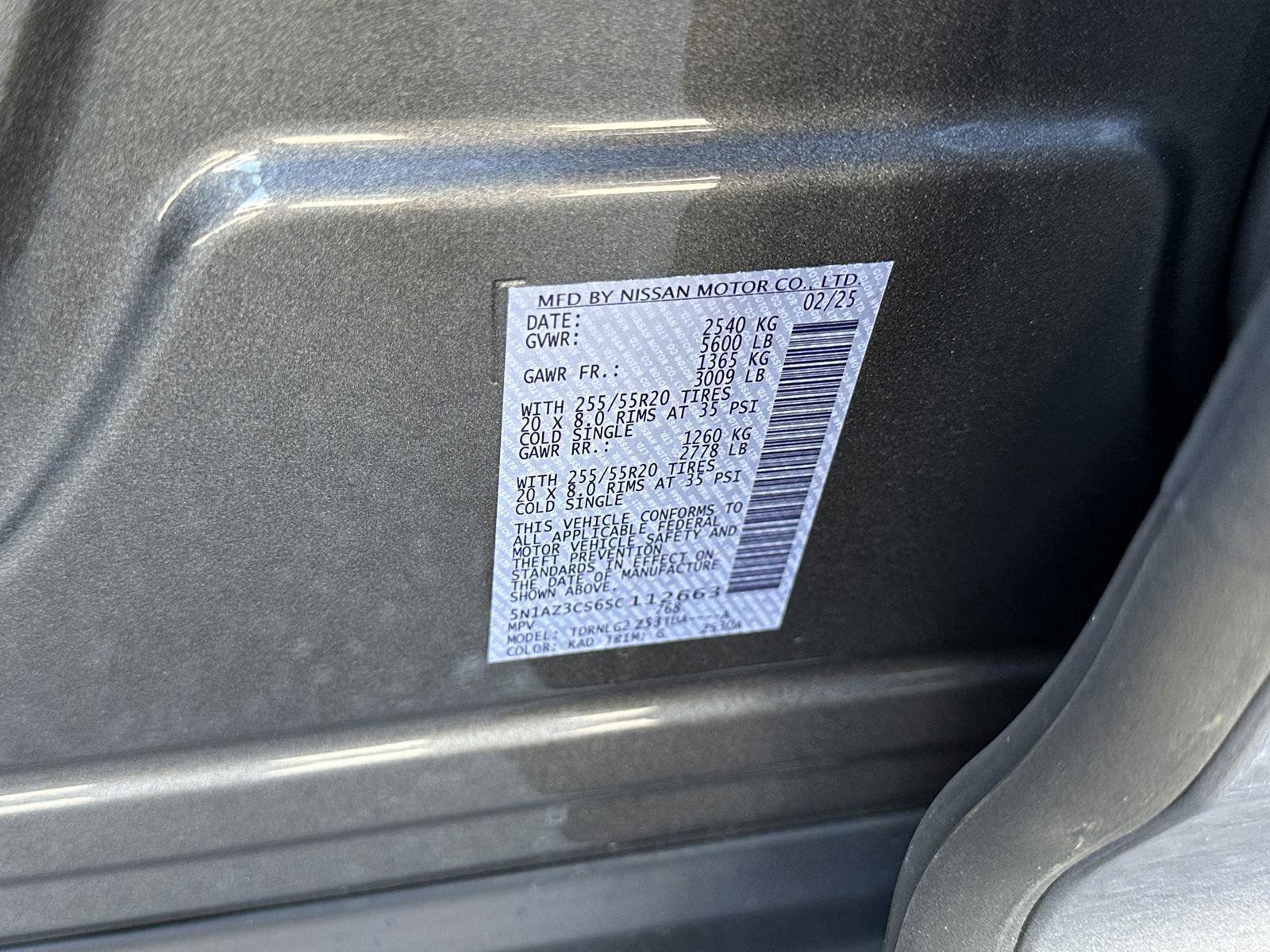 New 2025 Nissan Murano SL image 37