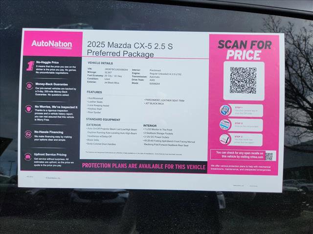 Used 2025 MAZDA CX-5 AWD 2.5 S w/ Preferred Package image 25