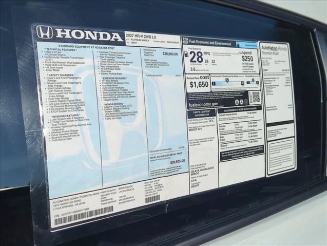 New 2027 Honda HR-V LX image 21