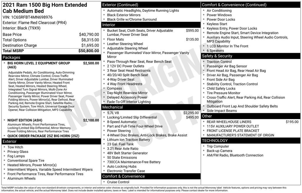 Used 2021 RAM 1500 Big Horn image 21