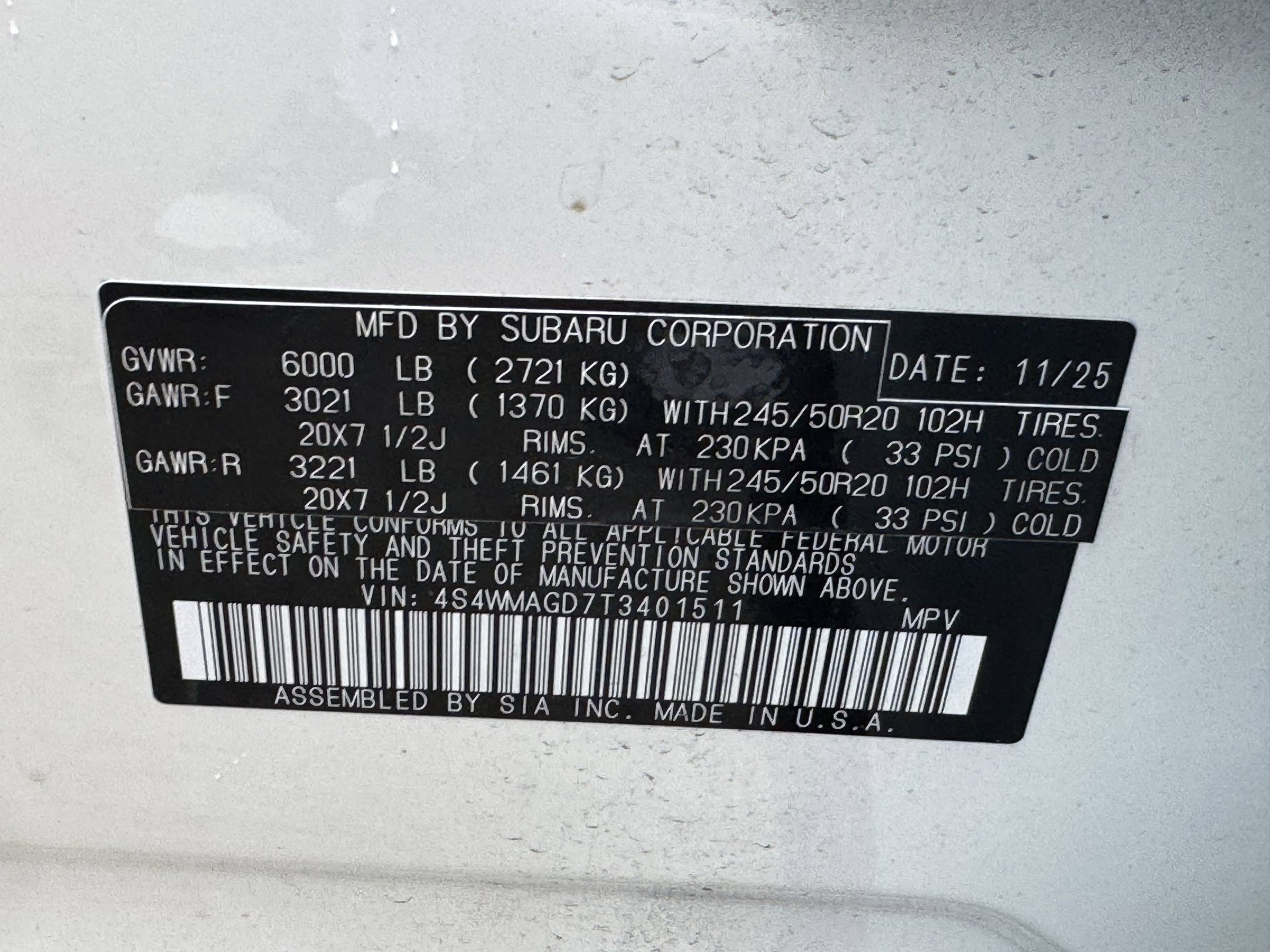 Used 2026 Subaru Ascent Limited AWD/4WD image 29