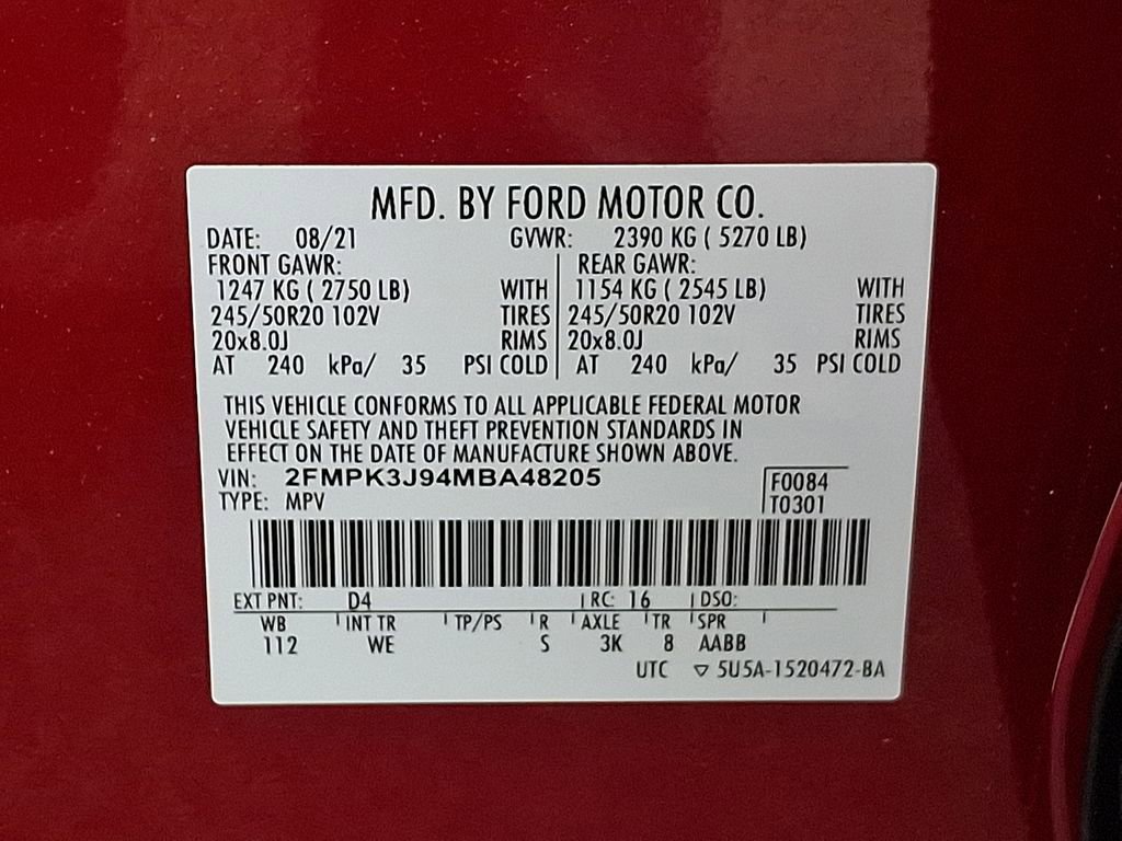 Used 2021 Ford Edge ST-Line FWD image 28