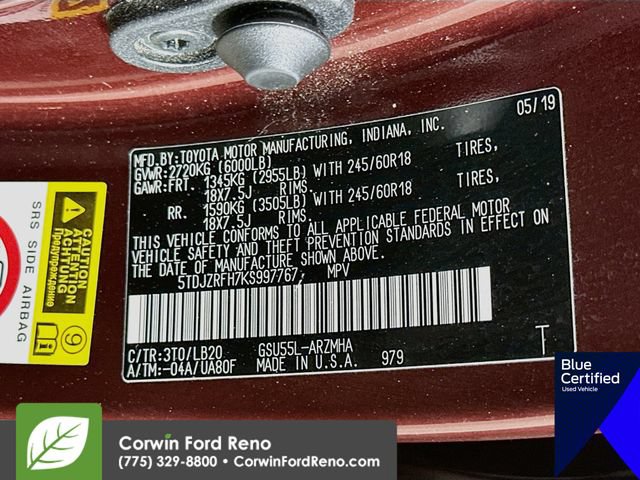 Used 2019 Toyota Highlander XLE AWD/4WD image 38