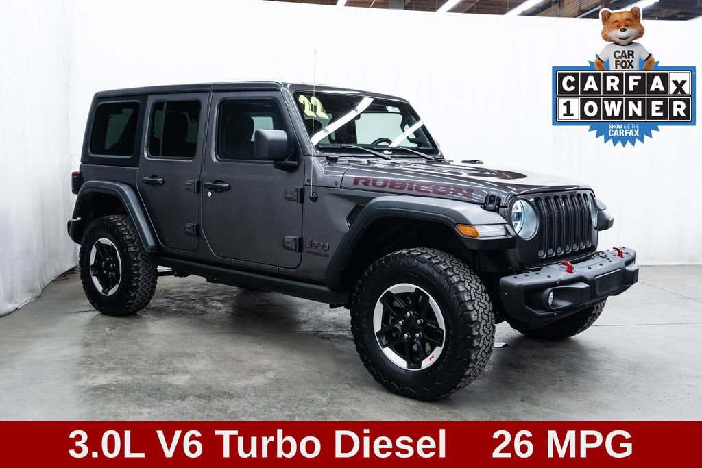 Used 2022 Jeep Wrangler Unlimited Rubicon w/ Steel Bumper Group AWD/4WD image 1
